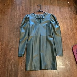 Leather Dress (Forest Green)